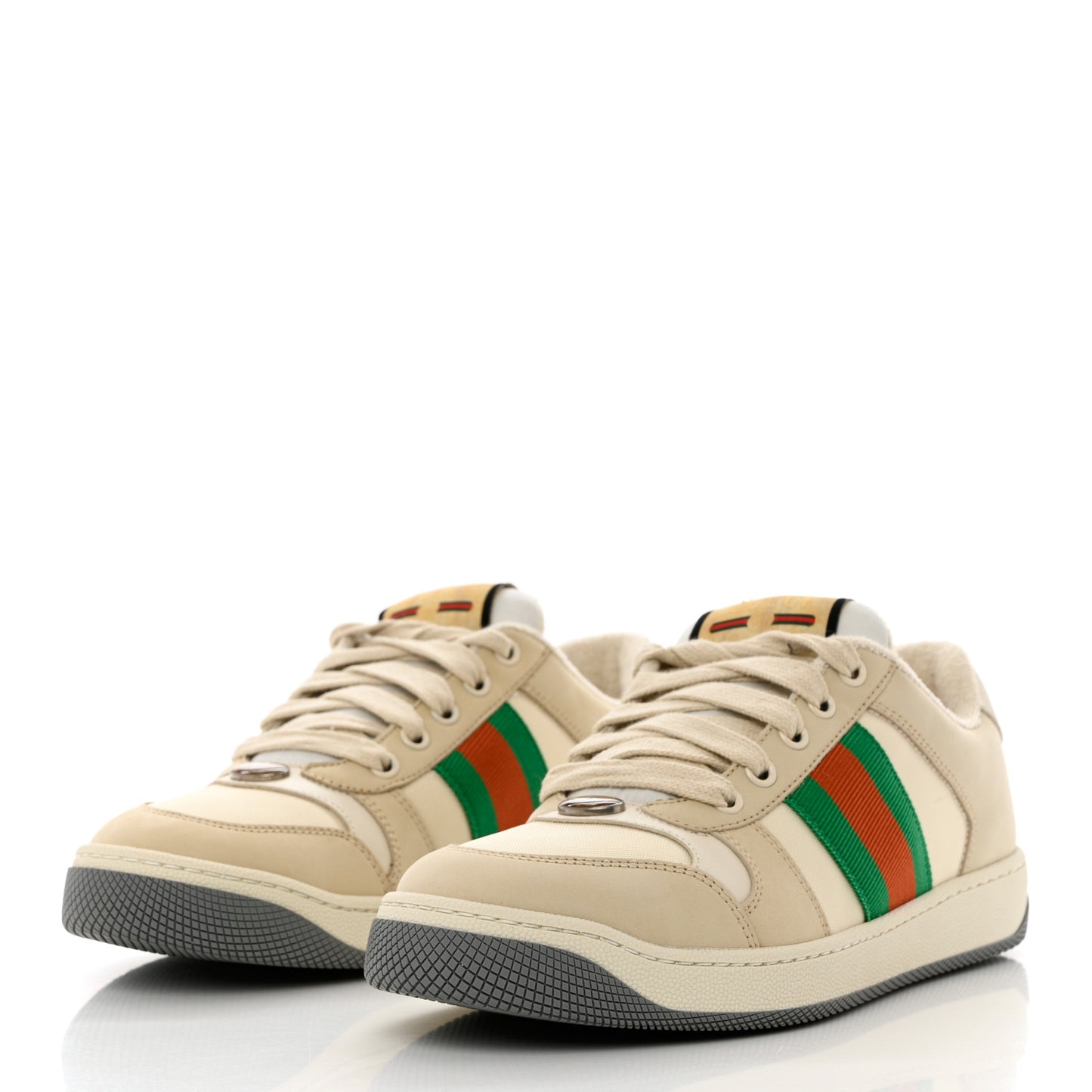 Nylon Nubuck Web Womens Screener Sneakers 37.5 Mystic White Dusty Milk