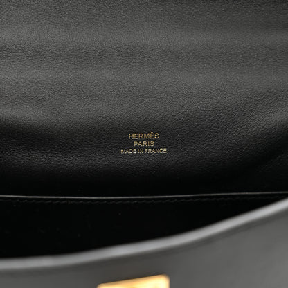 Hermes Swift Kelly Pochette Clutch Black 6 of 11