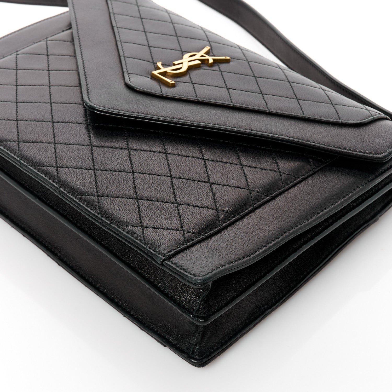 Saint Laurent Lambskin Quilted Mini Gaby Satchel Black 11 of 11