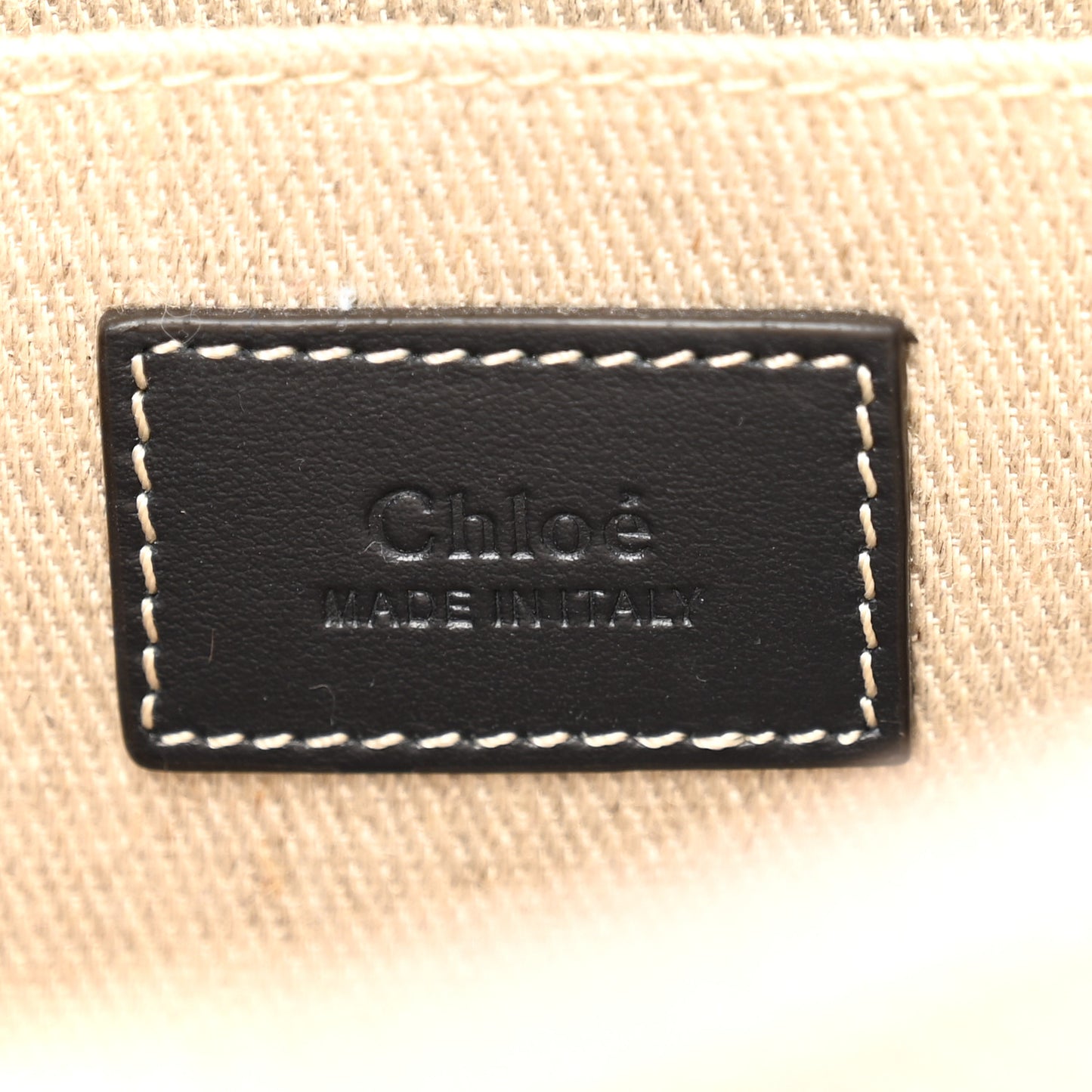 Cotton Calfskin Small Woody Ribbon Tote With Strap White Navy