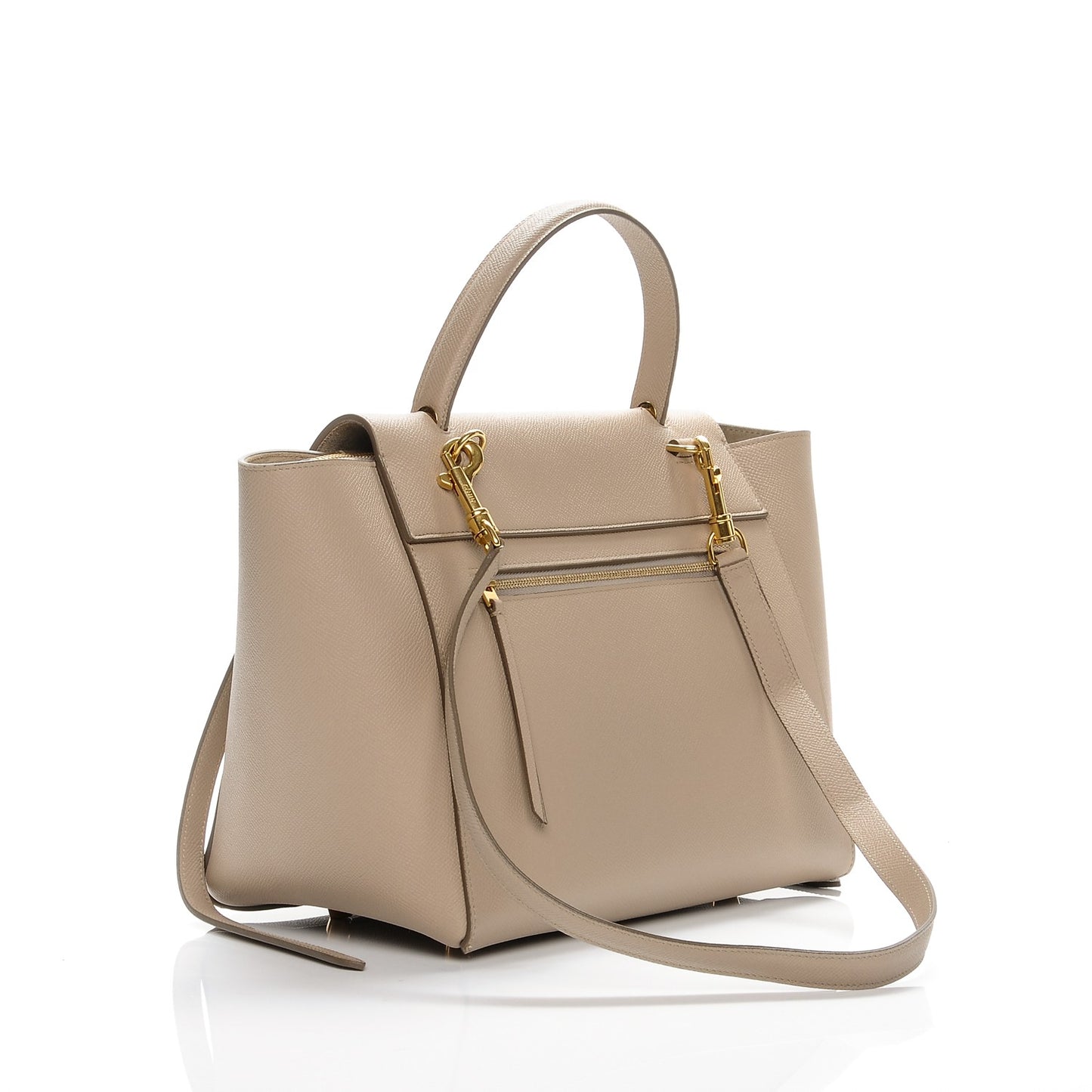 Grained Calfskin Mini Belt Bag Light Taupe