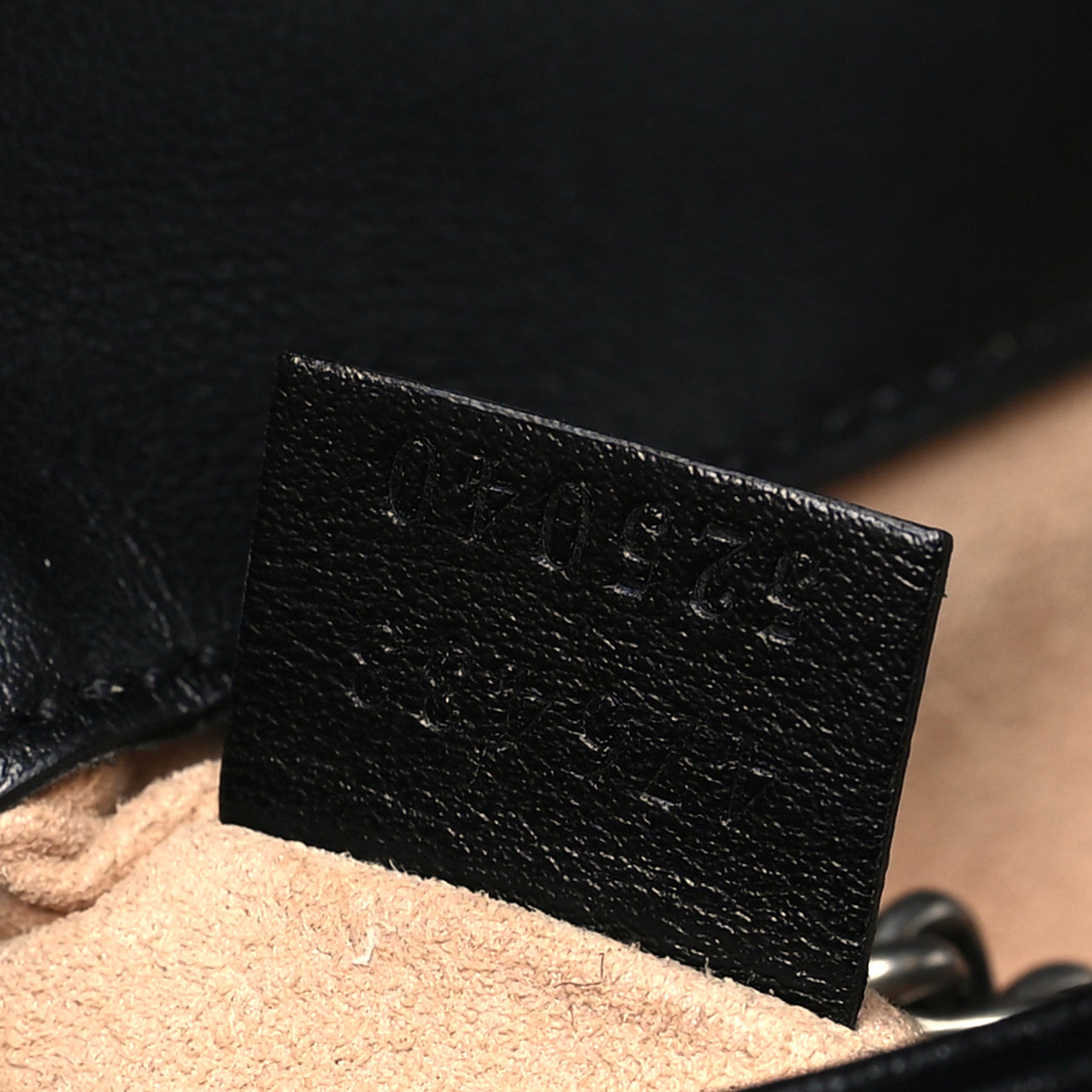 Gucci Calfskin Matelasse Monochrome GG Marmont Chain Belt Bag Black 7 of 10