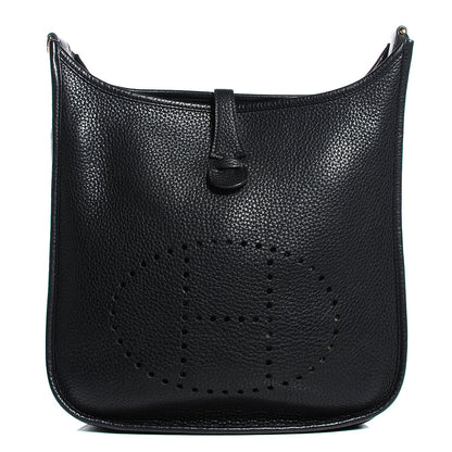 Hermes Taurillon Clemence Evelyne III PM Black 1 of 14