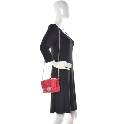 Christian Dior Patent Cannage New Lock Pouch Coquelicot 3 of 10