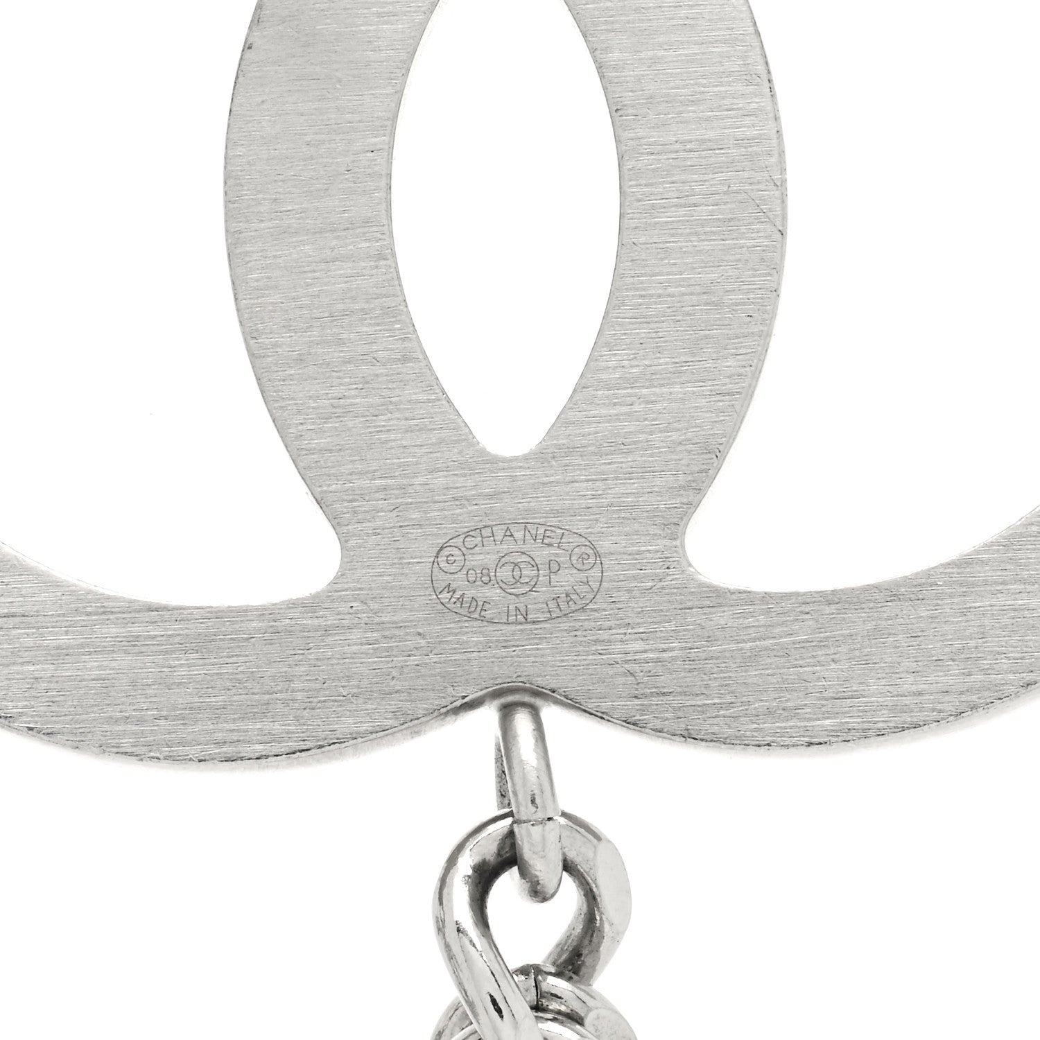 Chanel Crystal CC Chain Belt 90 Silver 4 of 5