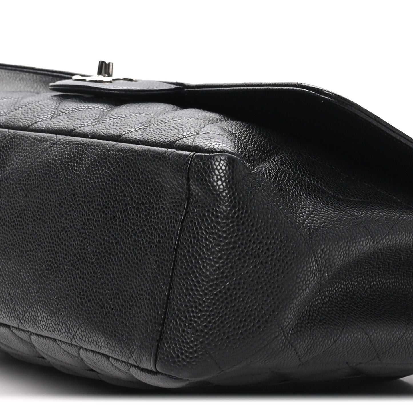 Caviar Maxi Single Flap Black