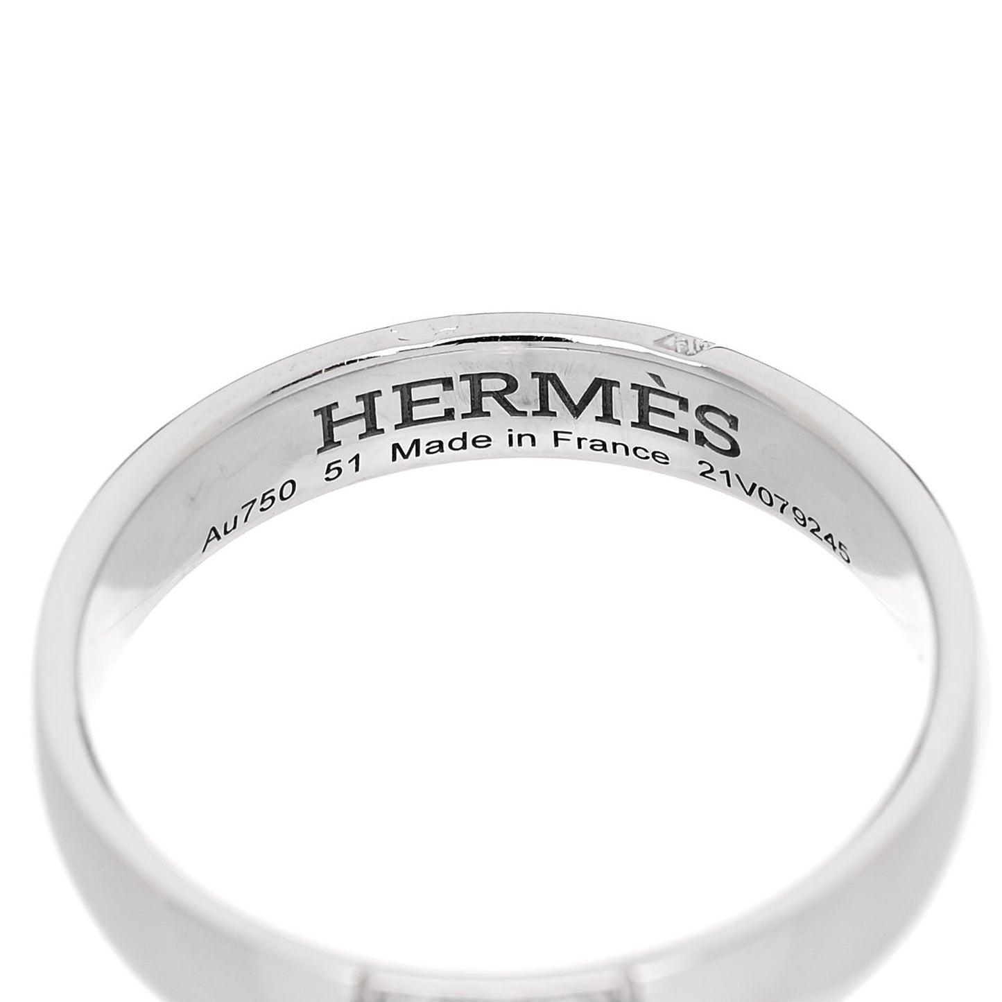 18K White Gold Diamond Ever Herakles Wedding Band Ring 51 5.75