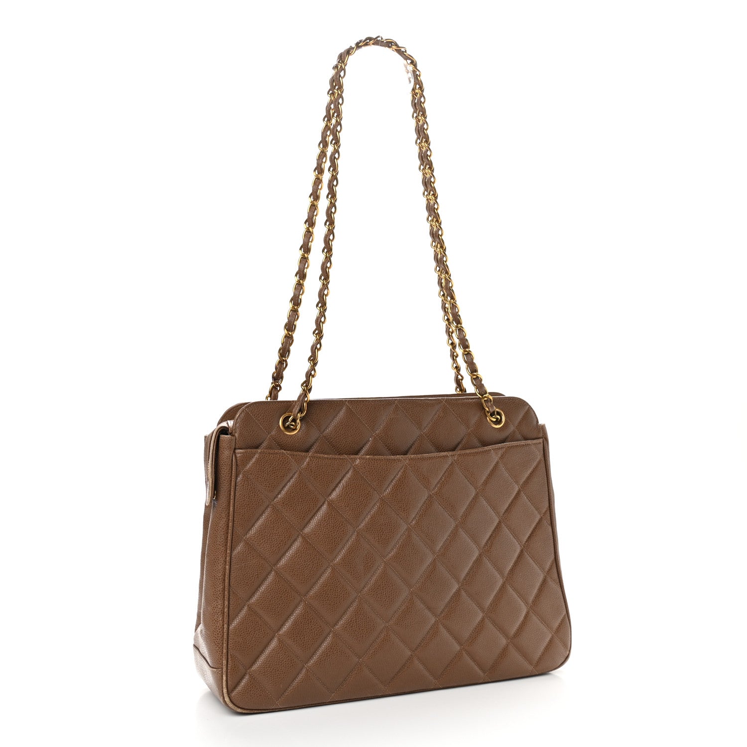 Chanel Caviar Quilted Sun Medallion Shoulder Bag Brown 3 of 21