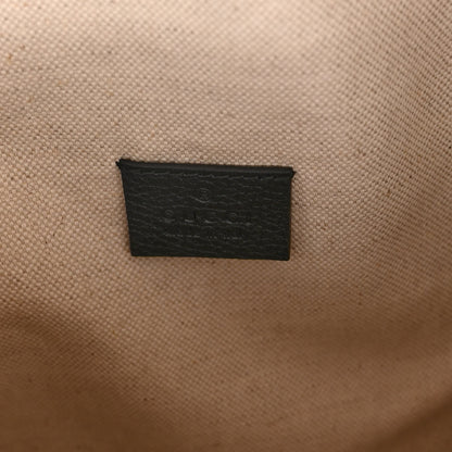 Gucci Grained Calfskin Logo Belt Bag Black 6 of 9