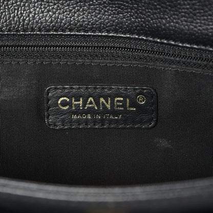Chanel Calfskin Cerf Executive Shopper Tote Black 6 of 7