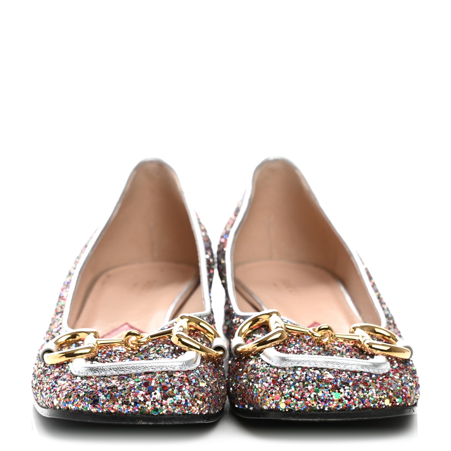 Gucci Crystal Horsebit Lovelight Ballet Flats 40 Multicolor 2 of 8