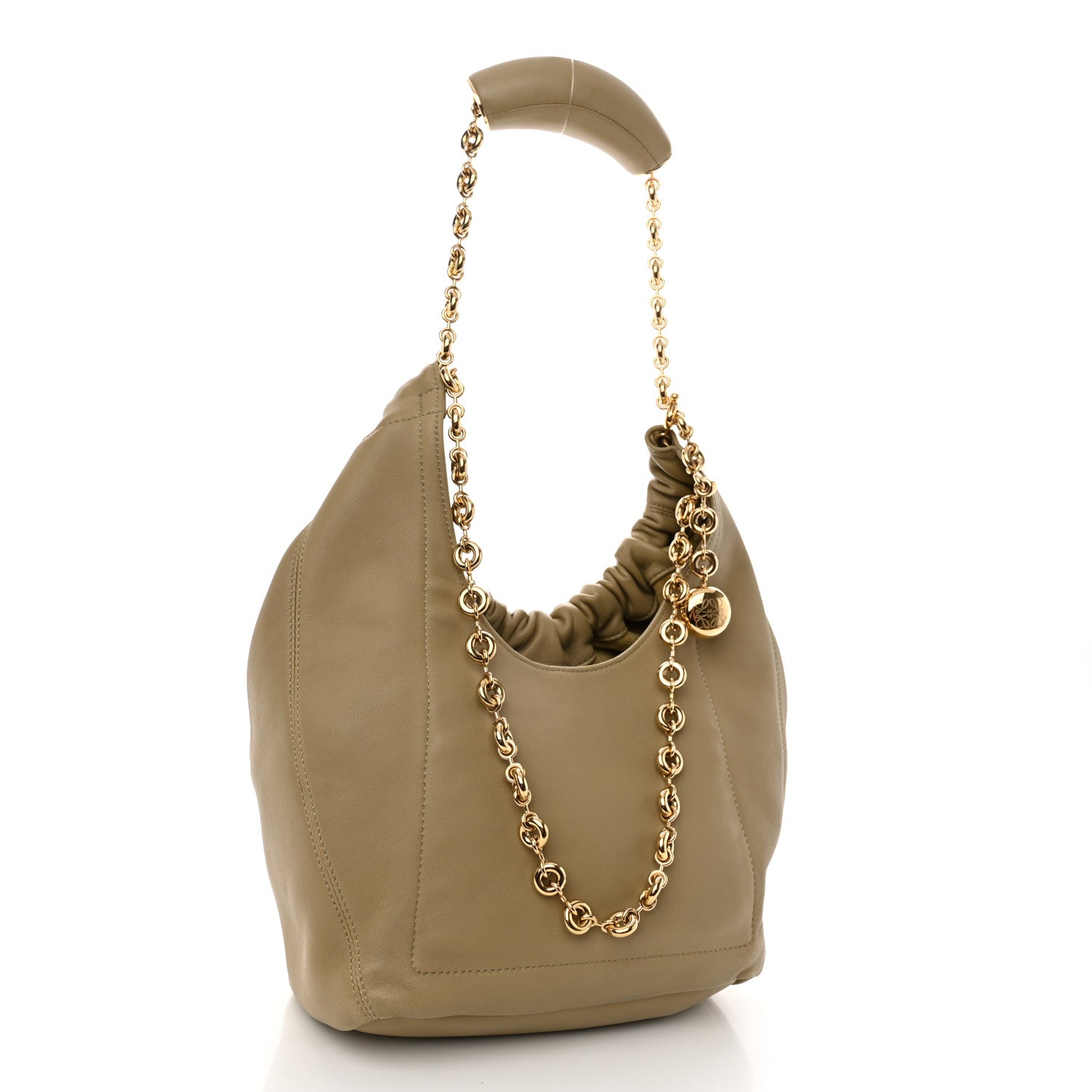 Loewe Nappa Small Squeeze Bag Clay Green 3 of 10
