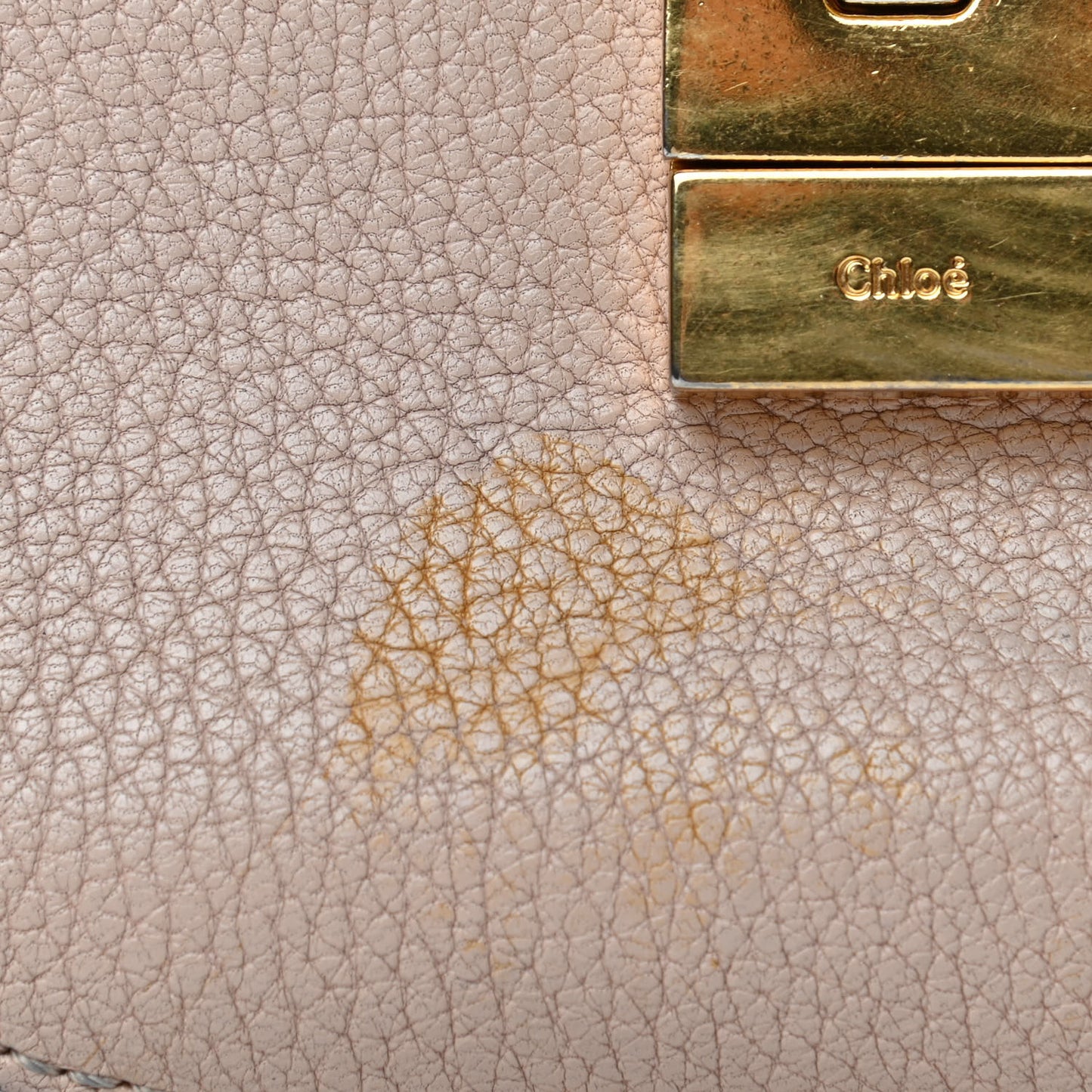 Grained Lambskin Mini Drew Shoulder Bag Biscotti Beige