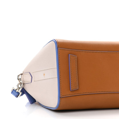 Givenchy Sugar Goatskin Mini Tri-Color Antigona Tan White Blue 9 of 13