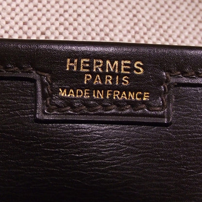 Hermes Vintage Leather Jige Portfolio Clutch Brown 10 of 10