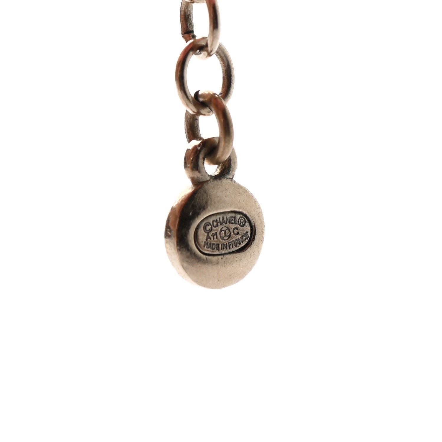 Chanel Pearl Crystal CC Long Necklace Gold 5 of 5