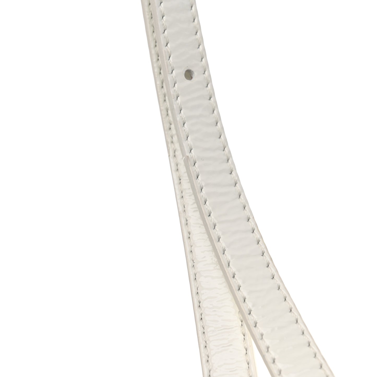 Patent Calfskin Etta Crossbody White