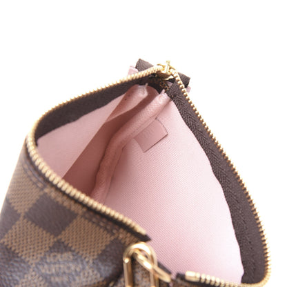 Louis Vuitton Damier Ebene 2020 Christmas Animation Big Wheel Mini Pochette Accessories Rose Ballerine 7 of 10
