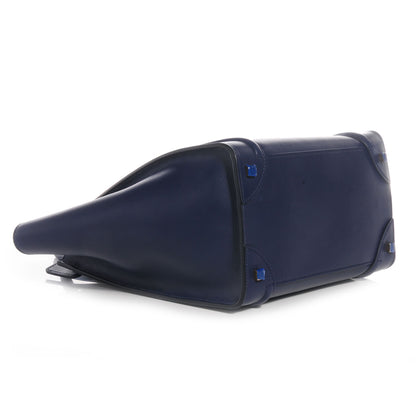 Celine Smooth Calfskin Mini Luggage Ink Blue 4 of 9