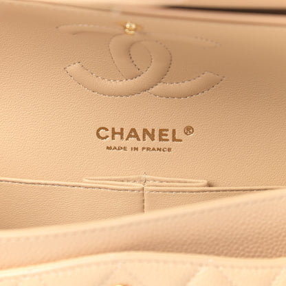 Chanel Caviar Quilted Small Double Flap Beige 6 of 10