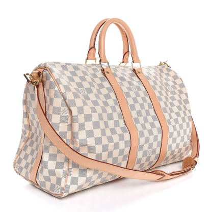 Louis Vuitton Damier Azur Keepall Bandouliere 45 4 of 8