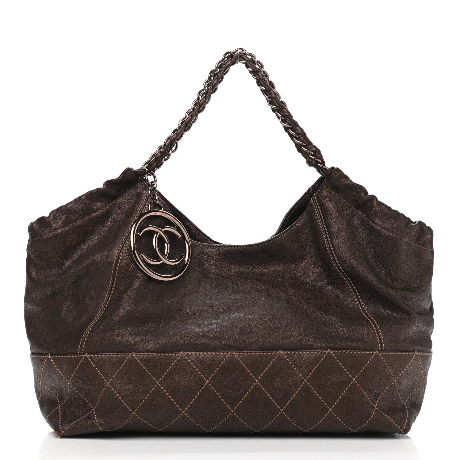 Chanel Metallic Calfskin Baby Coco Cabas Bronze 1 of 11