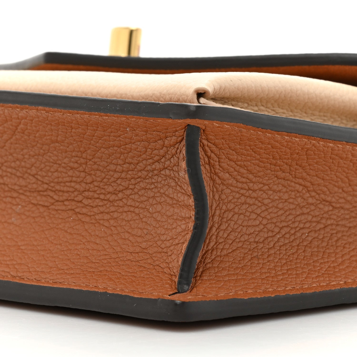 Louis Vuitton Soft Calfskin My Lockme Chain Pochette Chataigne 9 of 17