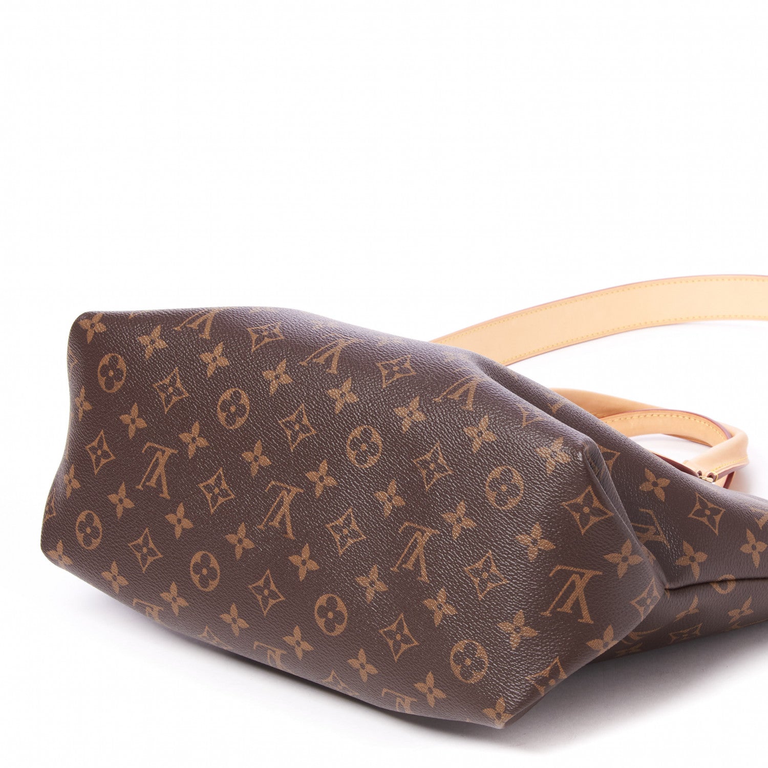 Louis Vuitton Monogram Flower Zipped Tote MM Beige 5 of 9