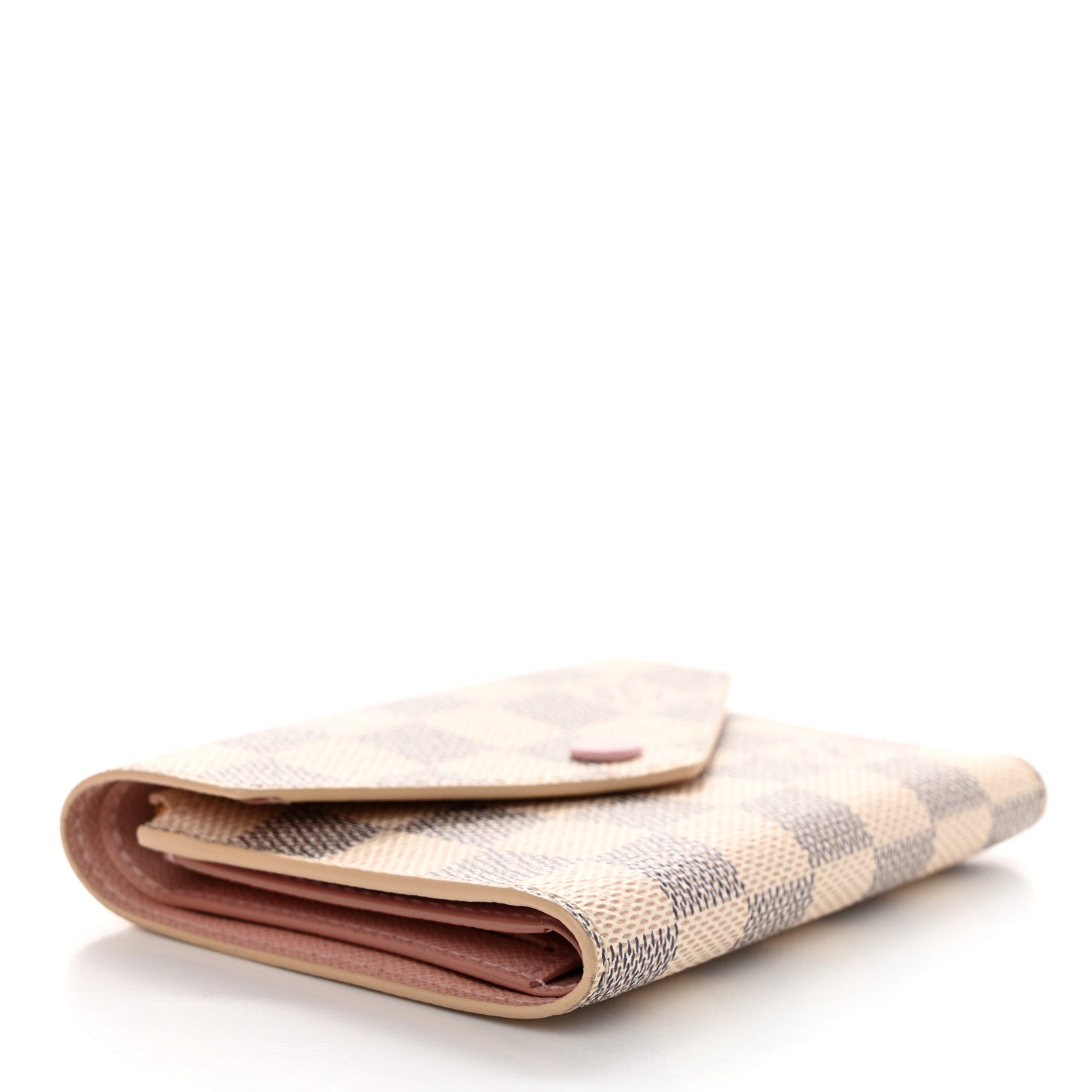 Louis Vuitton Damier Azur Victorine Wallet Rose Ballerine 4 of 6
