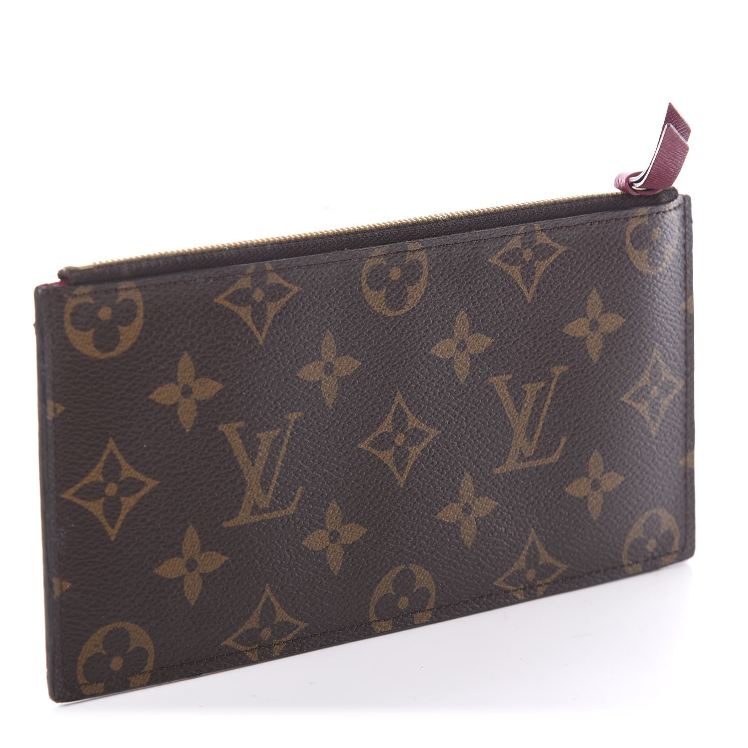 Louis Vuitton Monogram Felicie Chain Wallet Zippered Insert Fuchsia 2 of 5