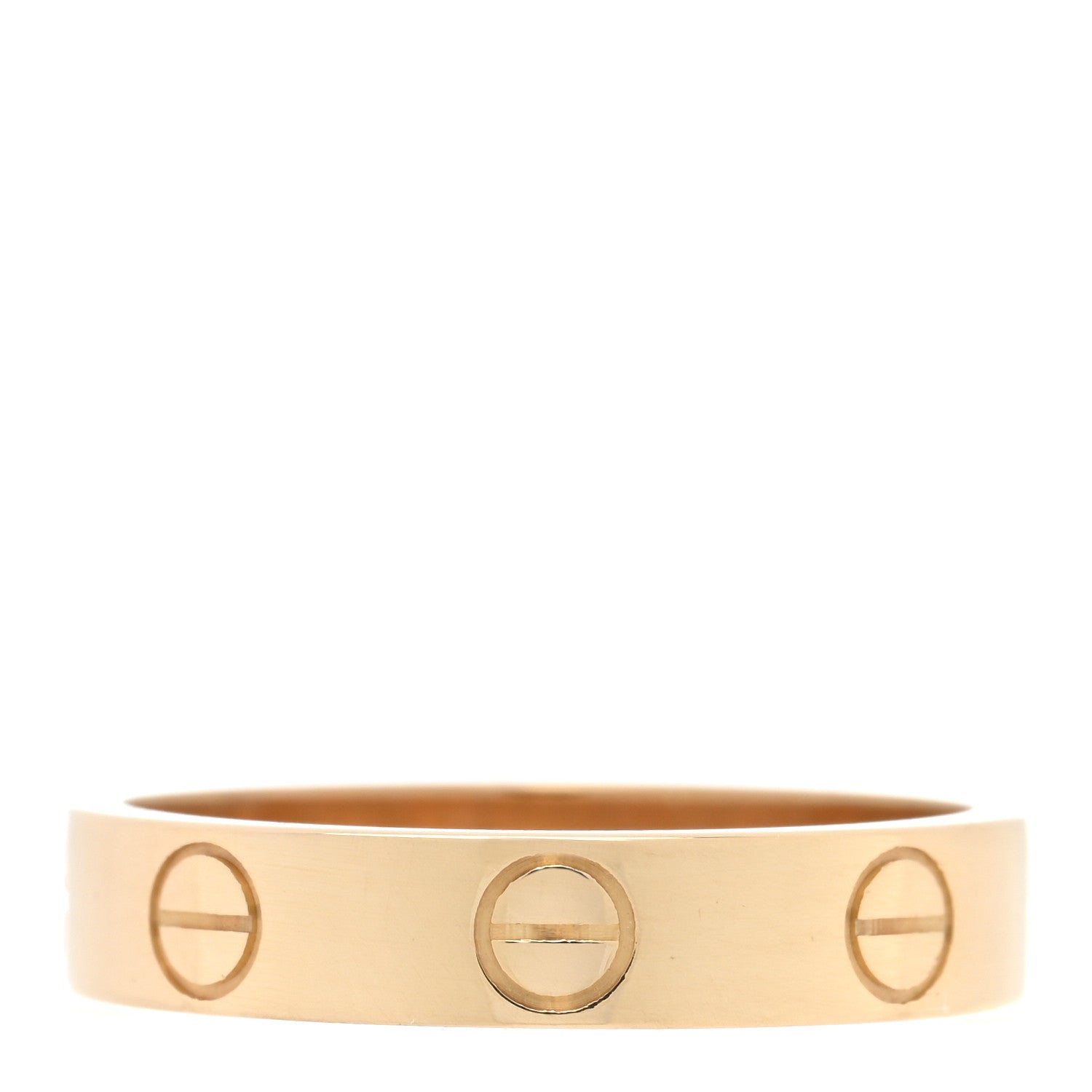 Cartier 18K Yellow Gold 3.5mm LOVE Wedding Band Ring 49 4.75 3 of 5