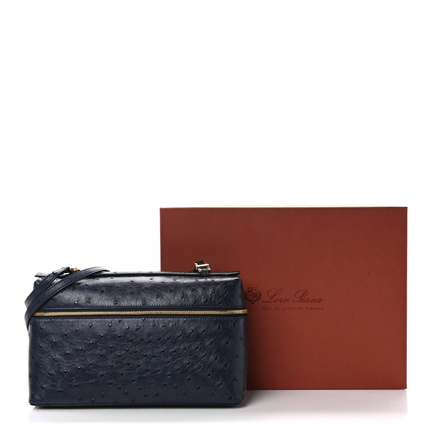 Ostrich Extra Pocket L27 Blue Navy