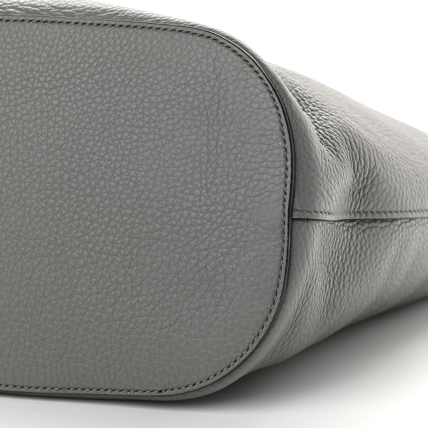 Prada Vitello Phenix Embossed Logo Shoulder Bag Argilla 9 of 9