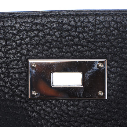 Hermes Fjord Horseshoe Kelly Retourne 40 Black Rouge H 15 of 34