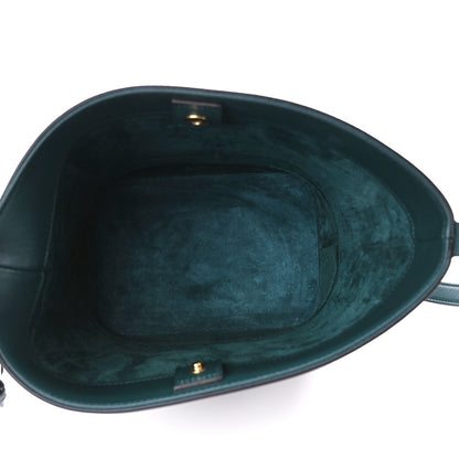 Celine Smooth Calfskin Small Cuir Triomphe Bucket Bag Amazone 5 of 10