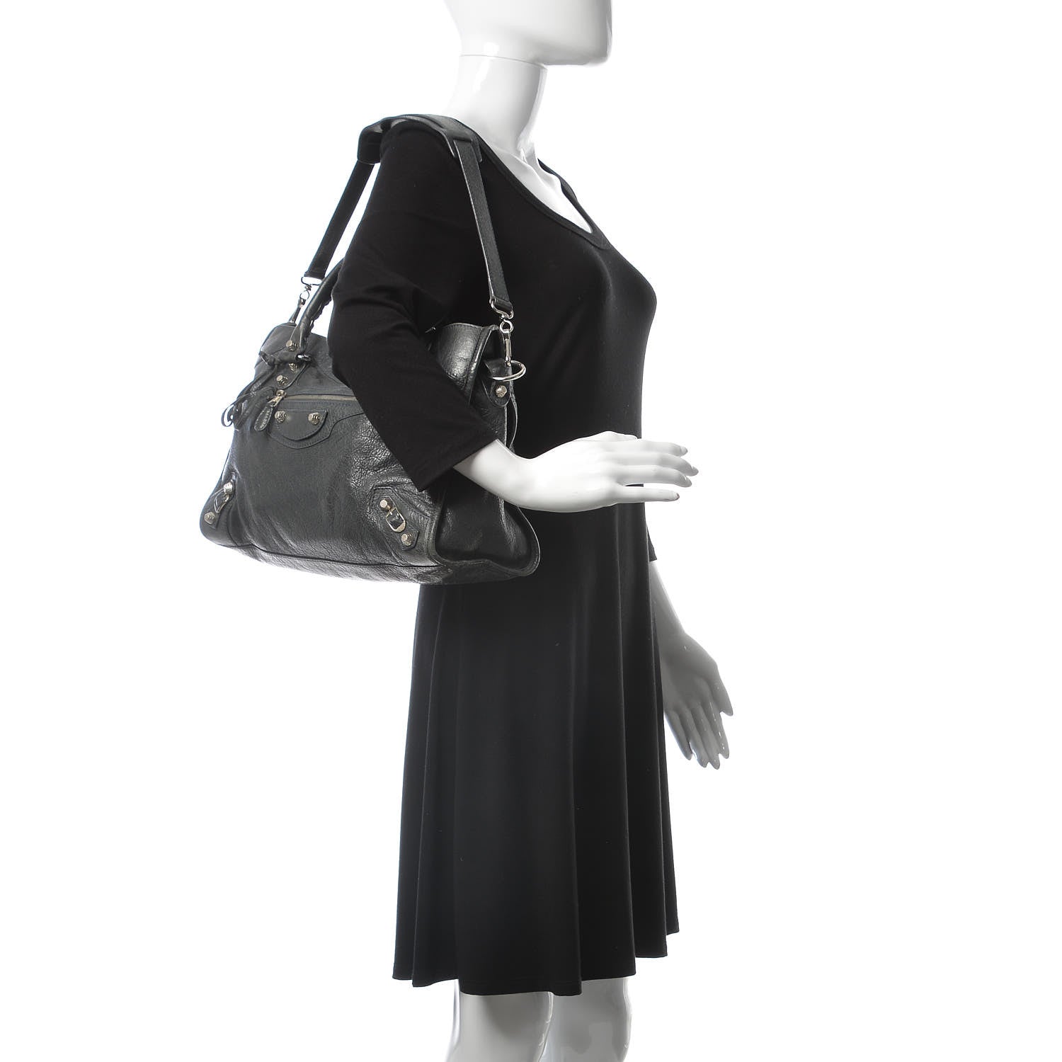 Balenciaga Agneau Giant 12 Silver Hardware City Anthracite 2 of 15