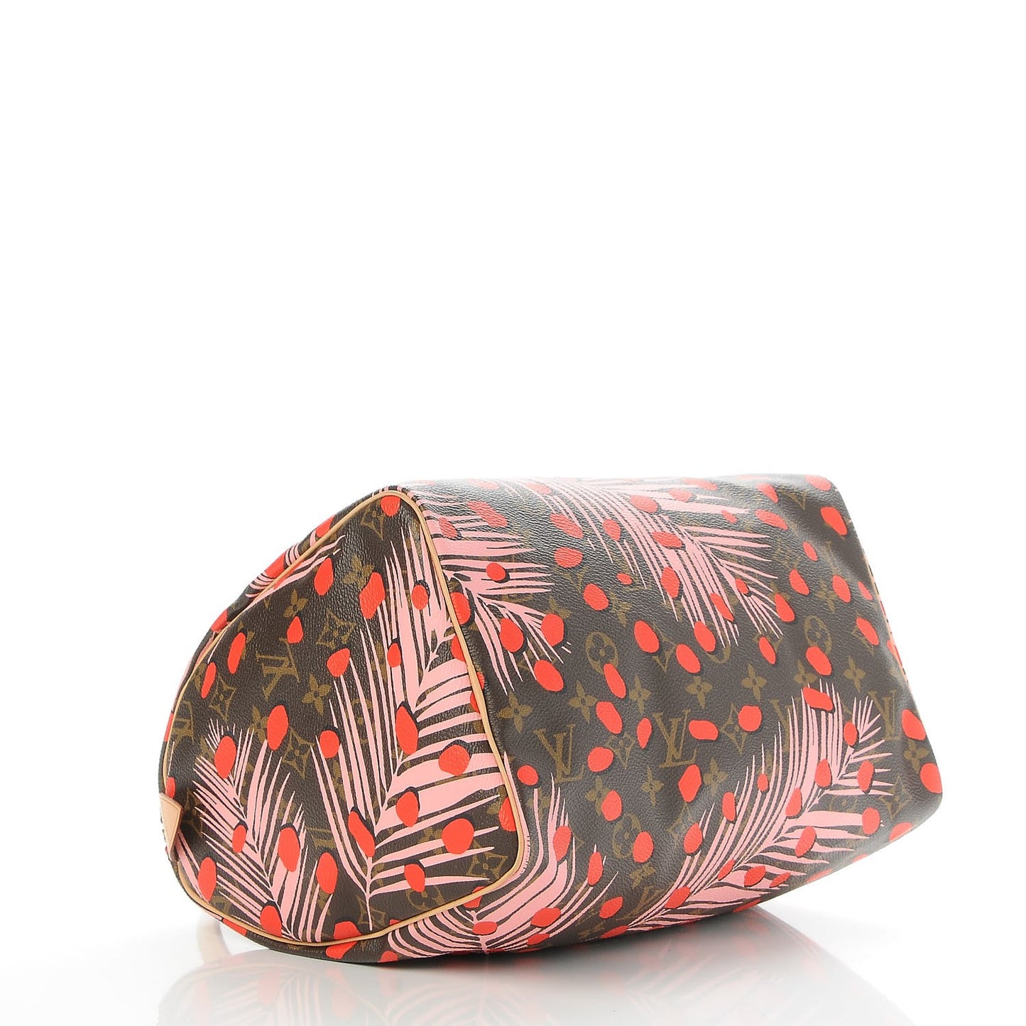 Monogram Jungle Dots Speedy 30 Sugar Pink Poppy