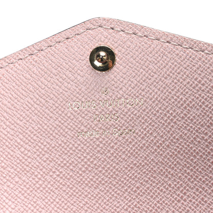 Louis Vuitton Damier Ebene Sarah Wallet NM Rose Ballerine 6 of 6