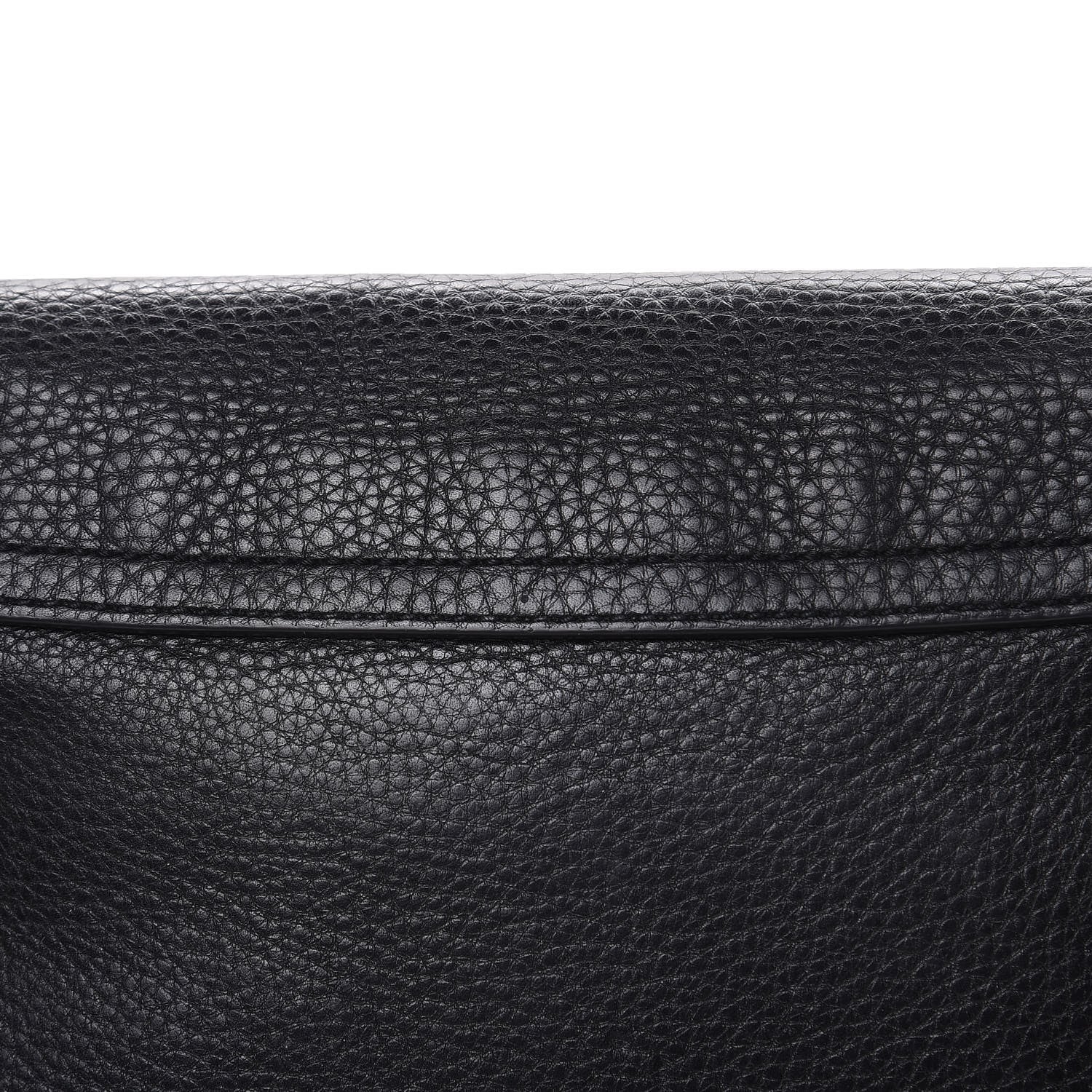 Gucci Pebbled Calfskin Medium Soho Flap Crossbody Black 13 of 13