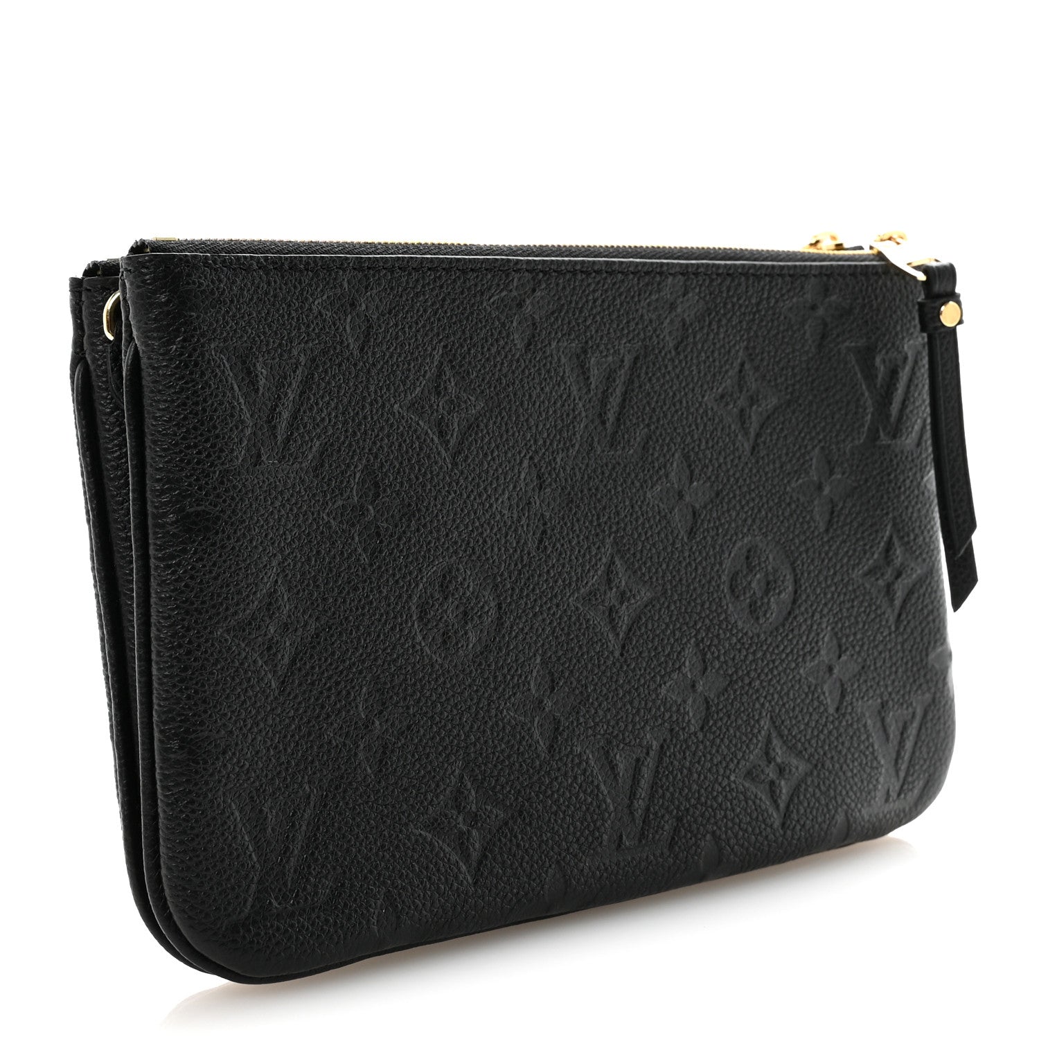 Louis Vuitton Empreinte Double Zip Pochette Black 3 of 8