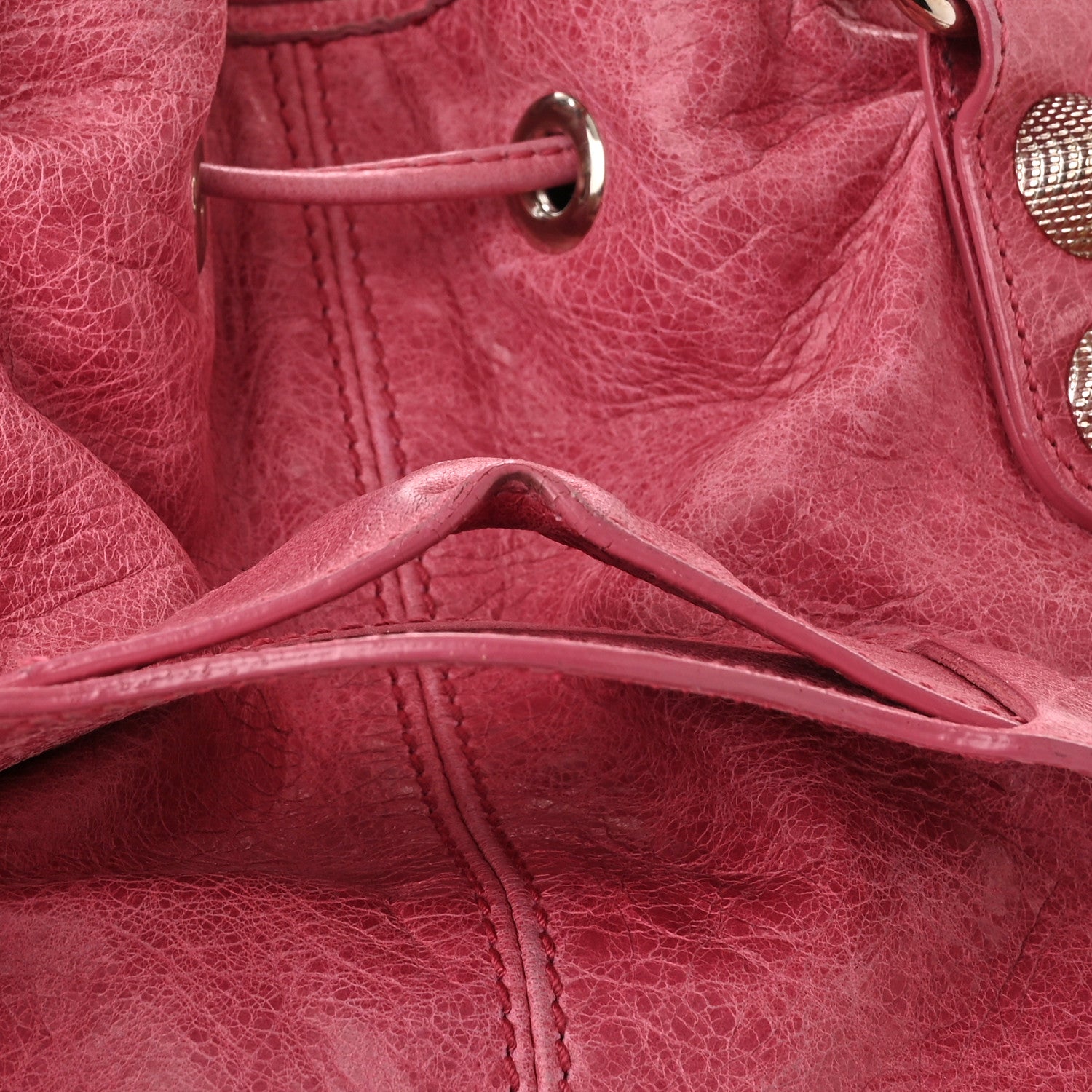 Balenciaga Agneau Giant 21 Silver Hardware Pompon Framboise 12 of 13