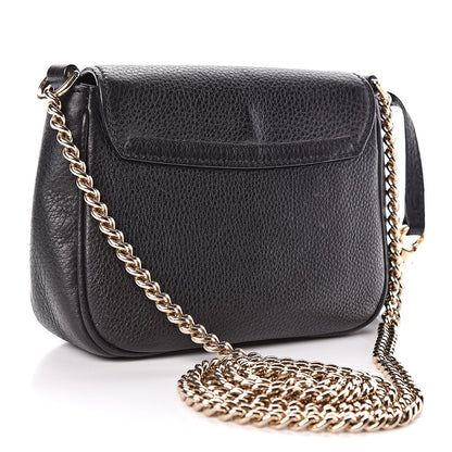 Gucci Pebbled Calfskin Small Soho Flap Crossbody Black 3 of 10