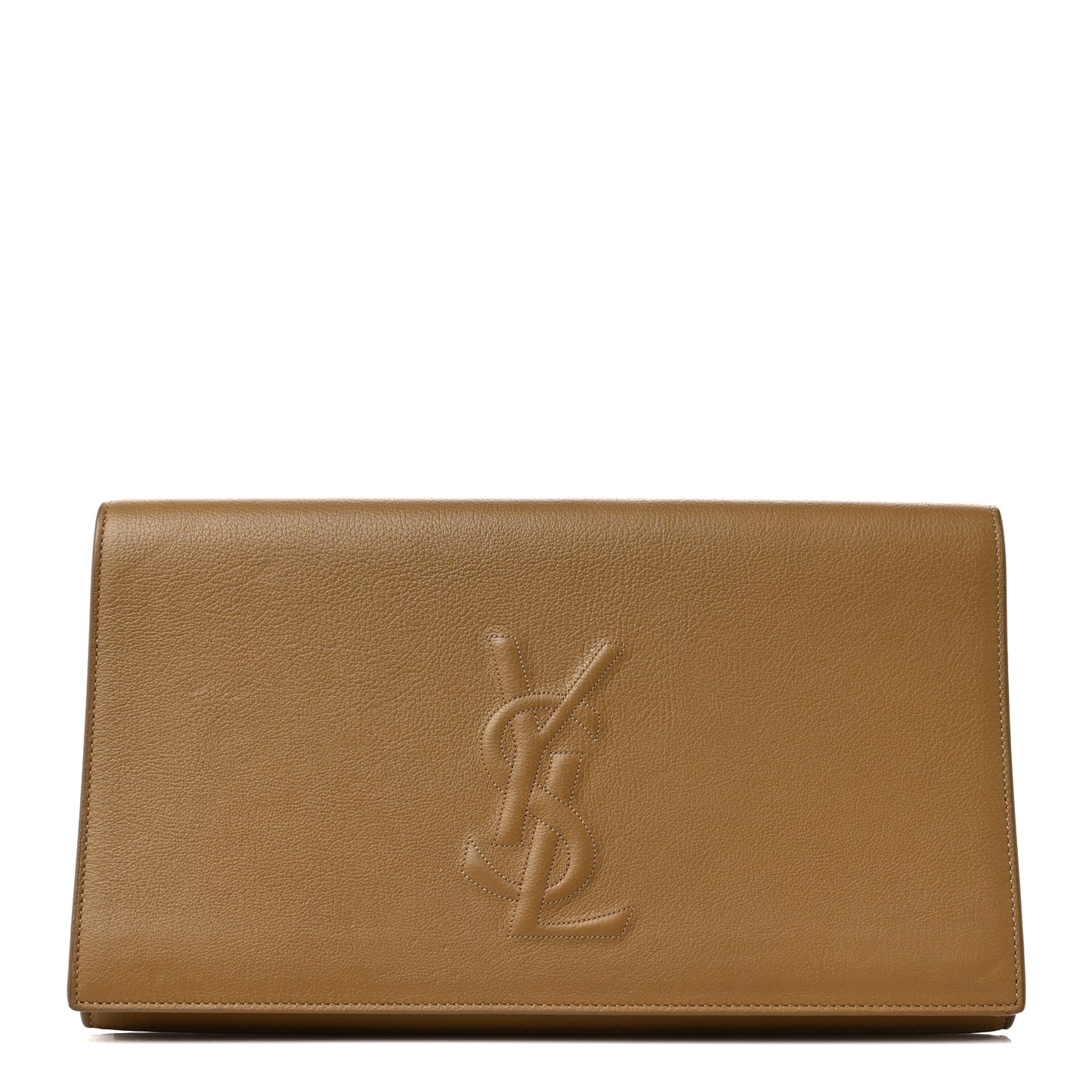 Goatskin Large Belle De Jour Clutch Beige