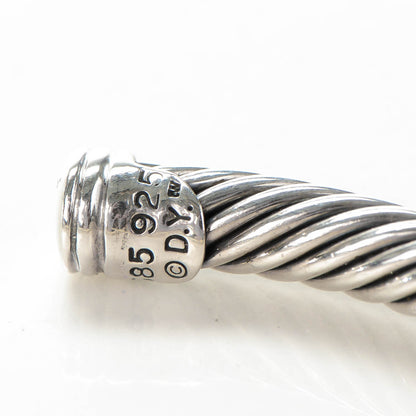 David Yurman Sterling Silver 14K Yellow Gold 5mm Cable Classics Single Station Bracelet 4 of 5
