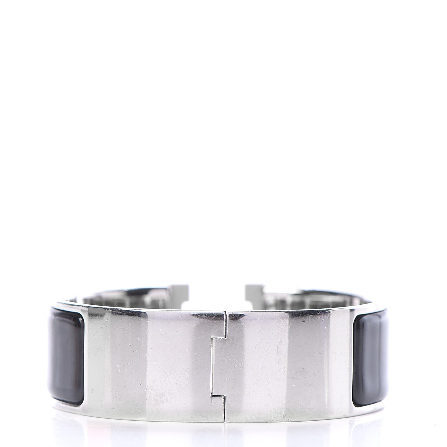 Enamel Wide Clic Clac H Bracelet PM Black