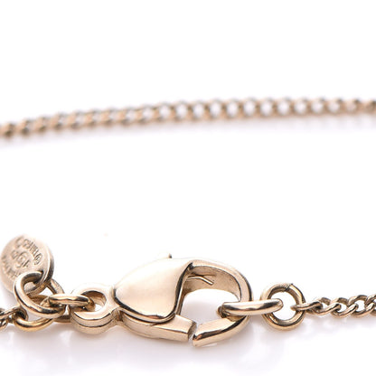 Chanel Crystal Gripoix CC Camellia Flower Drop Necklace Gold 5 of 5