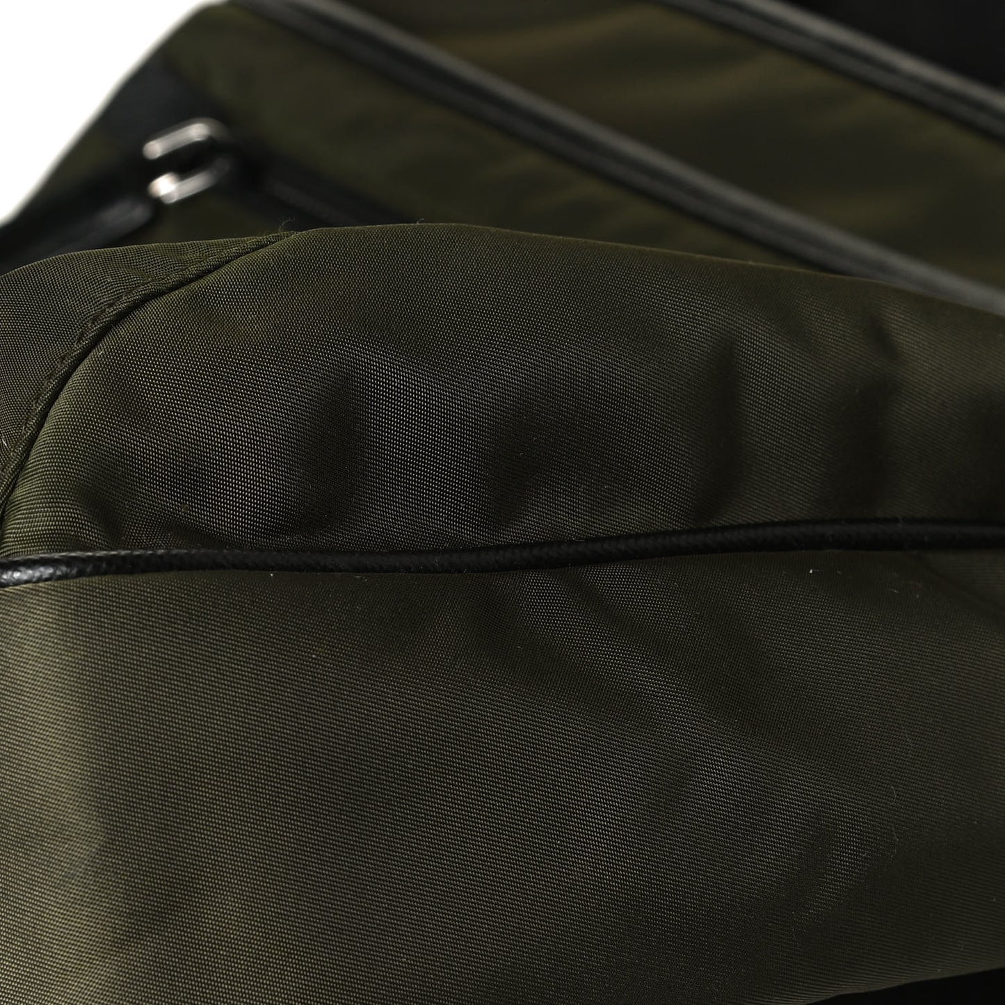 Tessuto Nylon Saffiano Messenger Bag Militare