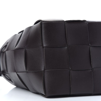 Bottega Veneta Lambskin Intreccio Small Crossbody Bucket Bag Fondant 7 of 8