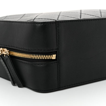 Chanel Calfskin Quilted Travel Kit Vanity Case Black 9 of 11