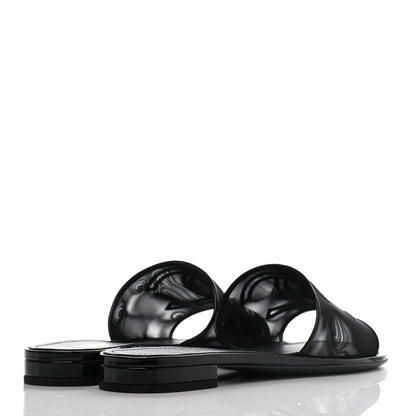 Chanel Mesh Patent Calfskin CC Mules 38.5 Black 4 of 7